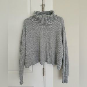 hollister gray turtleneck sweater